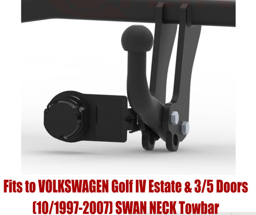 Swan neck tow bar for - bar, golf
