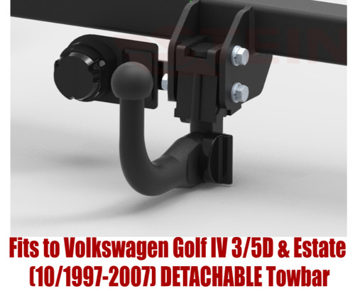 Detachable tow bar for golf - for,